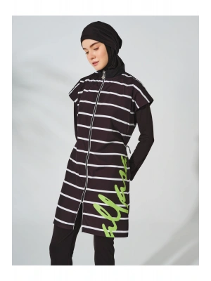 Dümen Çizgili Tesettür Mayo