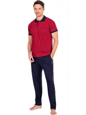 5483 Erkek Pijama Takımı - Bordo