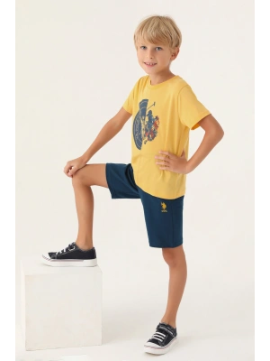 Us1747 Erkek Çocuk Ellipse Detailed Lisanslı T-shirt Şort Takım