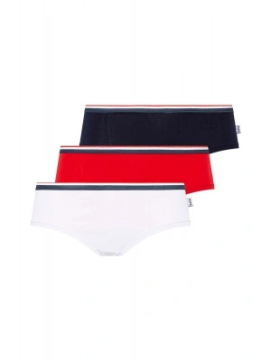 Kadın Beyaz - Lacivert - Kırmızı 3 Lü Şort 66272