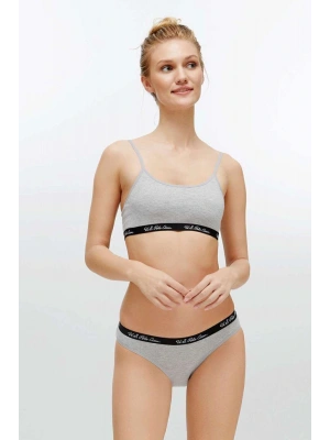 Kadın Gri Melanj Büstiyer Slip Takım 68000
