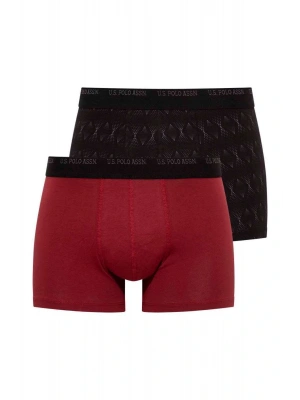 Erkek Siyah - Bordo 2 Li Boxer 82005