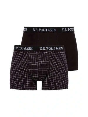 Erkek Siyah - Siyah Baskılı 2 Li Boxer 82006