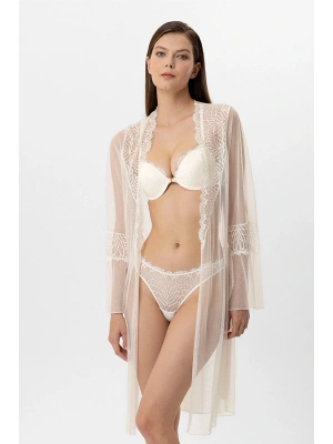 4887 Milan Push Up Dantelli Sütyen Takımı Sabahlık Set