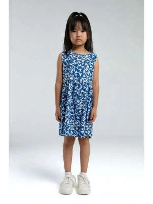 Kız Çocuk Mavi Elbise