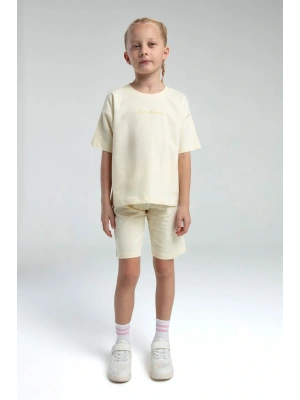 Kız Çocuk Sarı Bermuda Takım