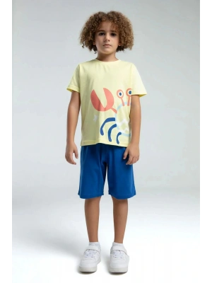 ERKEK ÇOCUK BERMUDA TAKIM - AÇIK SARI