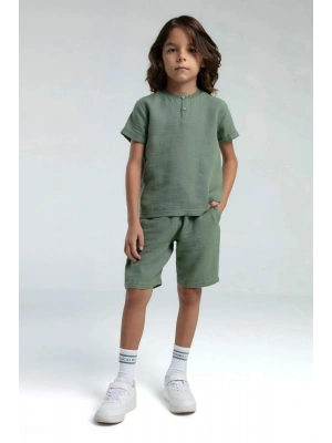 ERKEK ÇOCUK BERMUDA TAKIM - HAKİ