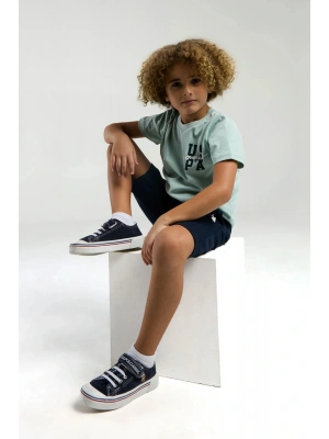 Erkek Çocuk Mavi Bermuda Takım