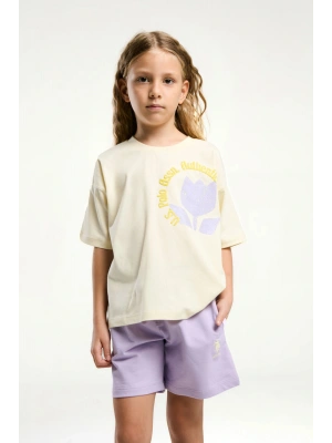 U.S. Polo Assn. Kız Çocuk Sarı Şort Takım