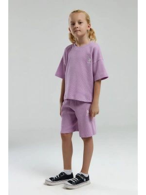 U.S. Polo Assn. Kız Çocuk Mor Bermuda Takım