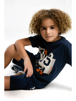 Erkek Çocuk Lacivert Bermuda Takım