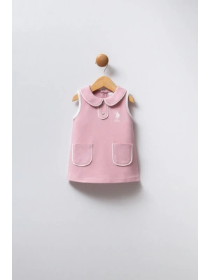 U.S. Polo Assn. Kız Bebek Pembe Elbise