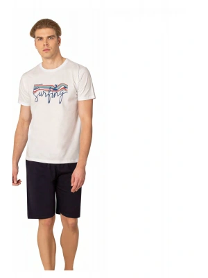 Erkek Yazlık Yeni Sezon Pamuklu Günlük Şort Takım  6073