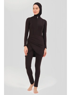 Biye Detaylı Anvelop Etekli Tesettür Mayo