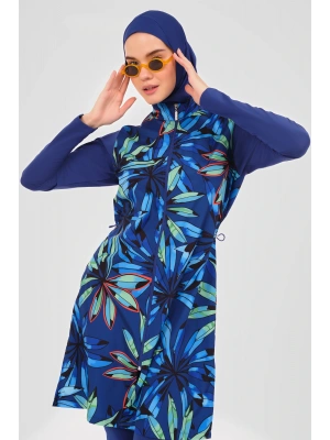 Doğa Desenli Tesettür Mayo