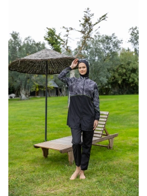 Kıl biye Süslemeli Tesettür Mayo