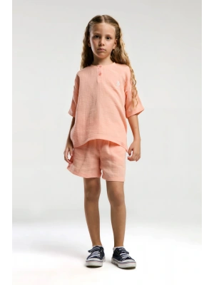 U.S. Polo Assn. Kız Çocuk Turuncu Şort Takım