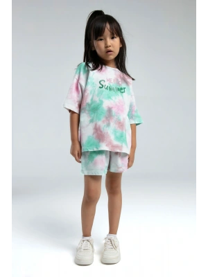 Kız Çocuk Beyaz Şort Takım