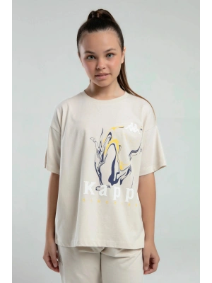 Kız Çocuk Krem Tişört