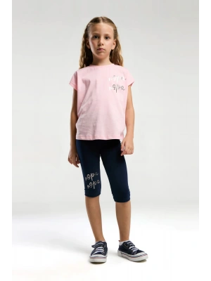 Kız Çocuk Pembe Tayt Takım