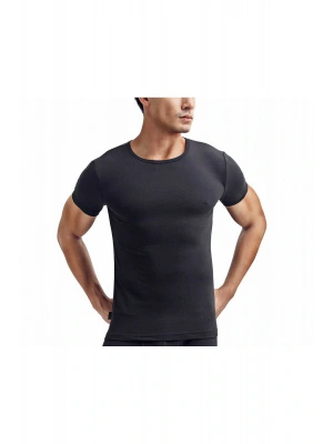 Erkek 2li Ekonomik Paket Siyah Bambu Bisiklet Yaka Kısa Kollu Fanila Atlet