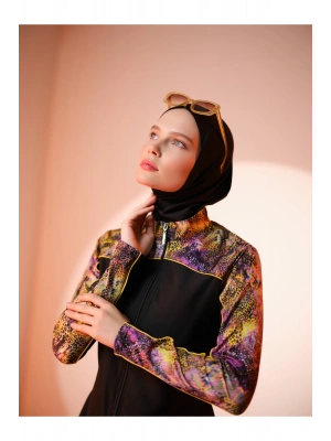 Trop Kıl biye Süslemeli Tesettür Mayo