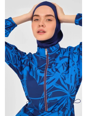 Neon Biye Detaylı Spor Tesettür Mayo