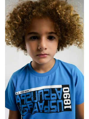 Erkek Çocuk Mavi Bermuda Takım