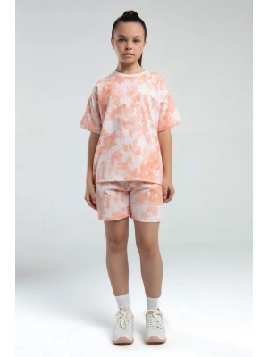 Kız Çocuk Pembe Şort Takım