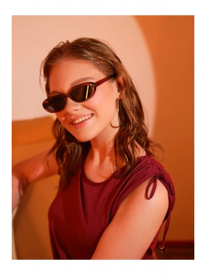 Rustin Kol Toplamalı Sıfır Kol Yarı Kapalı Mayo