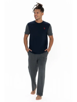 U.s Polo Assn. 18898 Erkek Kısa Kollu Bisiklet Yaka Pijama Takımı-Lacivert
