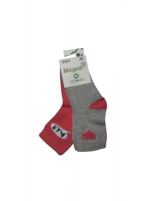 Biorganic Hi Kız 2Li Çorap 68403 Bej Nar