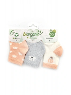 3lü Cloudy Kız Bebek Çorabı 68450