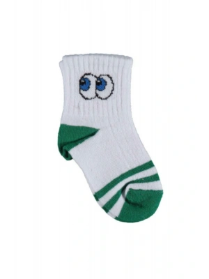 Organik Çorap Soket Kısa Eyes Yeşil