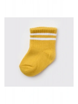 Unisex Çizgili Tekli Bebek Çorabı 68458