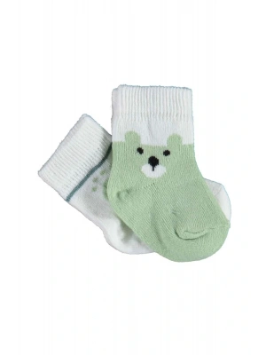 Biorganic Happy Bear 2li Çorap 68413 Yeşil