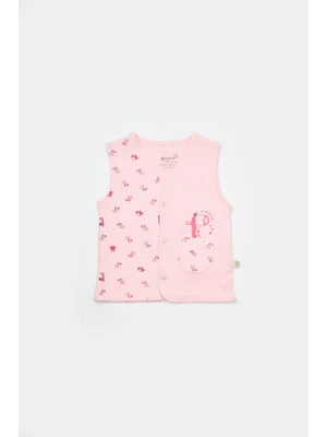 Hayvanlı Pembe Yelek 61503