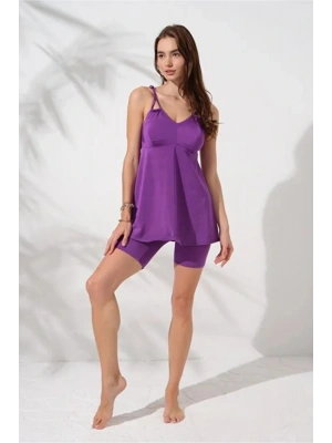 Lisa Şortlu V Yaka Tankini DLX-231500