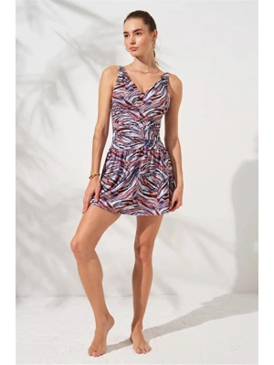 Lena Kruvaze Formlu Şortlu Elbise Mayo DLX-231130