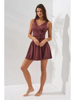 Lena Kruvaze Formlu Şortlu Elbise Mayo DLX-231130