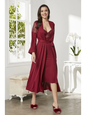 Penye Altılı Gelin Çeyiz Seti - 5045 Bordo