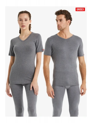 Unisex Termal Tişört 2. Seviye 1263 - Gri Melanj