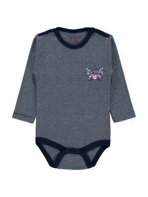 Erkek Bebek Çıtçıtlı Badi 12-36 Ay Lacivert