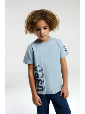 U.S. Polo Assn %100 Pamuk Erkek Çocuk Pijama Takım