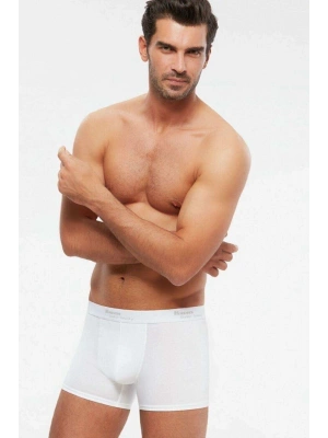 Erkek Beyaz Tight Likralı Boxer Şort 2li Fırsat Paketi