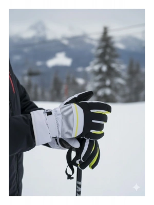 Kitti 9-15 Yaş Su Geçirmez Unisex Çocuk Kar Kayak Eldiveni K422-8