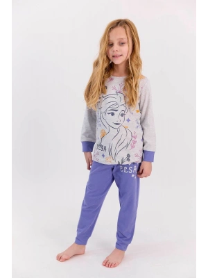 Frozen Lisanslı Elsa Karmelanj Kız Çocuk Pijama Takımı D4608-c