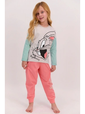 Bugs Bunny Lisanslı Bejmelanj Kız Çocuk Pijama Takımı