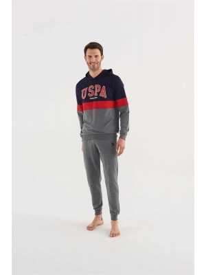 U.s. Polo Us18602-s Erkek Uzun Kol Kapüşonlu Pijama Takımı